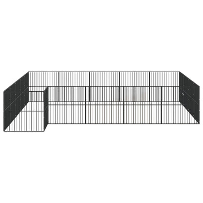 Dog Playpen Black Galvanized Steel Large Heavy Duty Dog Playpen