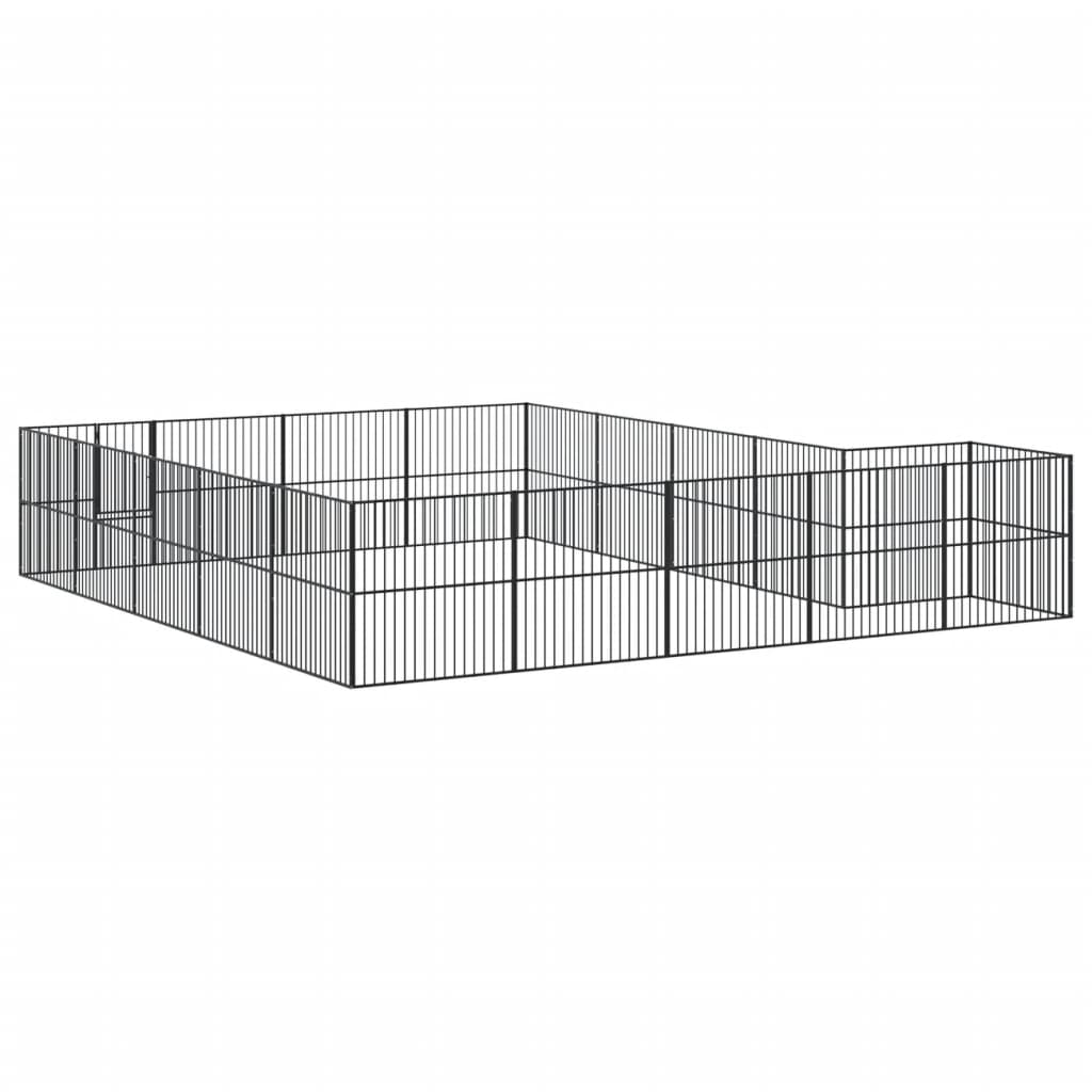 Dog Playpen Black Galvanized Steel Large Heavy Duty Dog Playpen