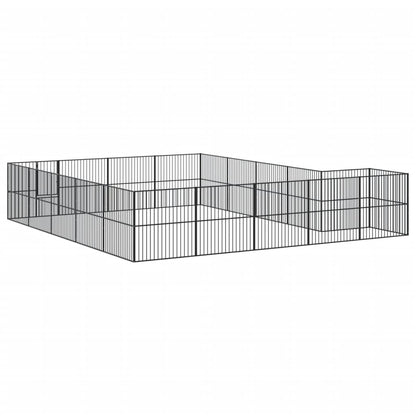 Dog Playpen Black Galvanized Steel Large Heavy Duty Dog Playpen