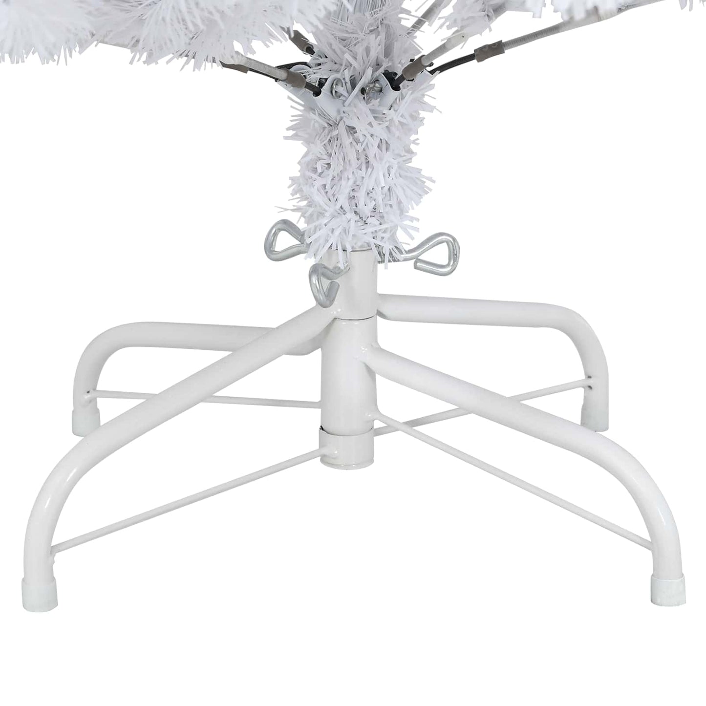 Artificial Christmas Tree White 59.06 in PVC and Metal