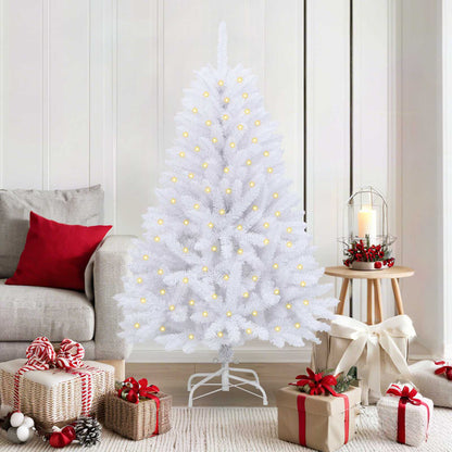 Artificial Christmas Tree White 59.06 in PVC and Metal