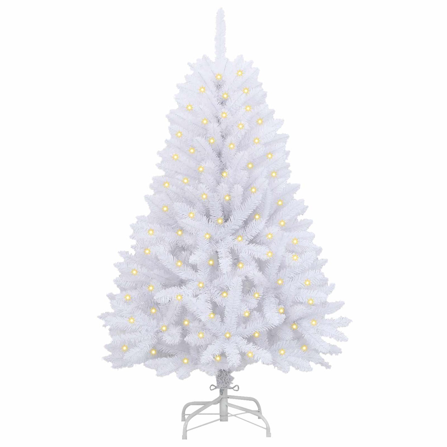 Artificial Christmas Tree White 59.06 in PVC and Metal