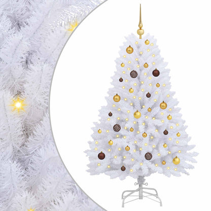 Artificial Christmas Tree White 31.50 x 31.50 x 59.06 in