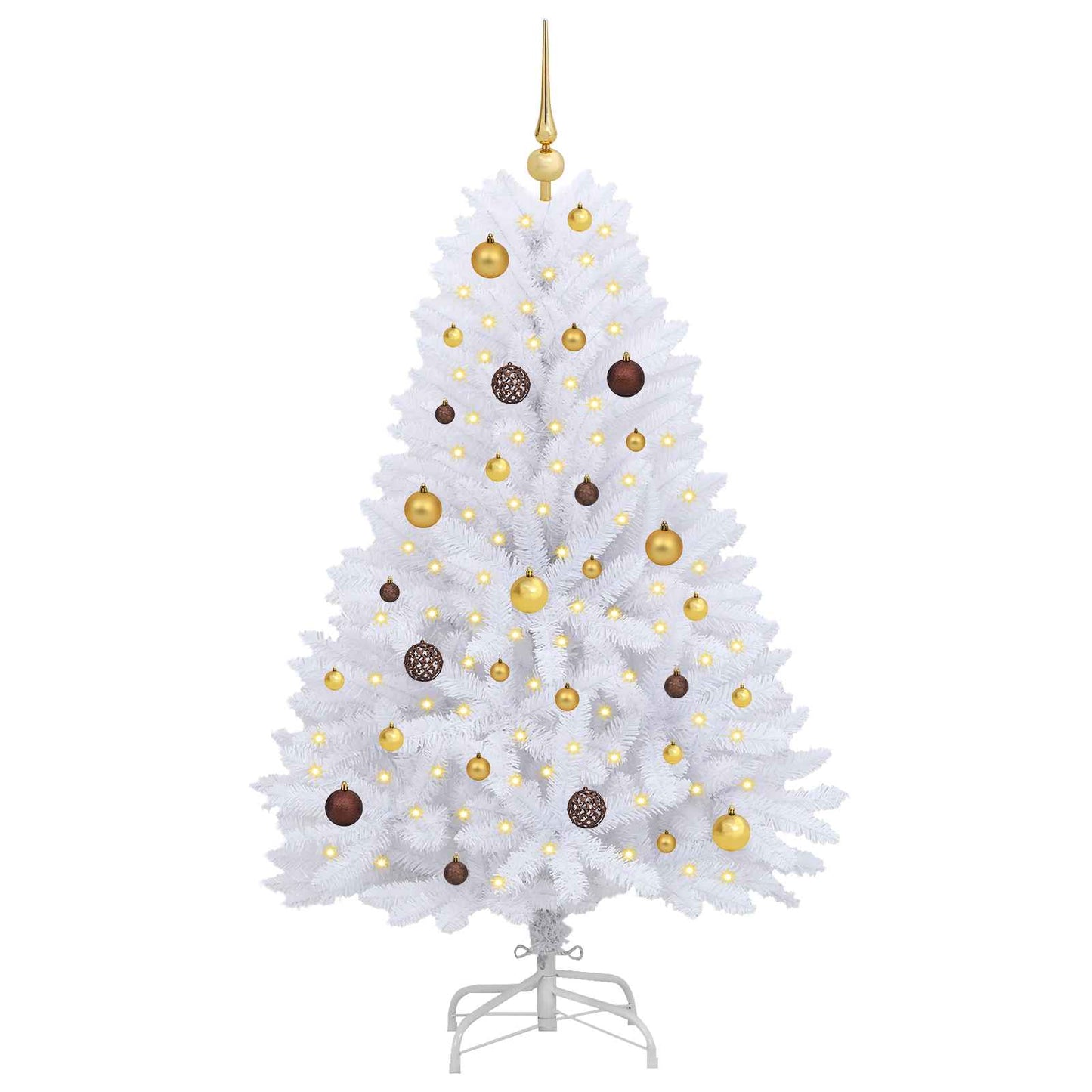 Artificial Christmas Tree White 31.50 x 31.50 x 59.06 in