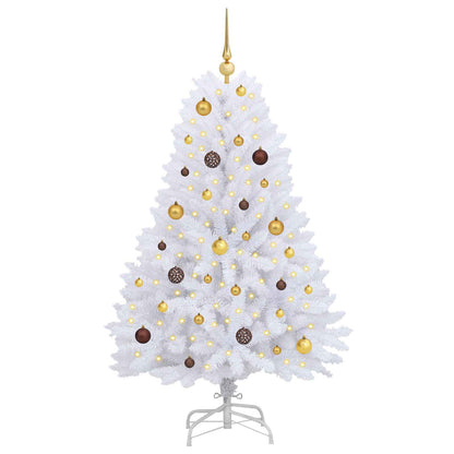 Artificial Christmas Tree White 31.50 x 31.50 x 59.06 in