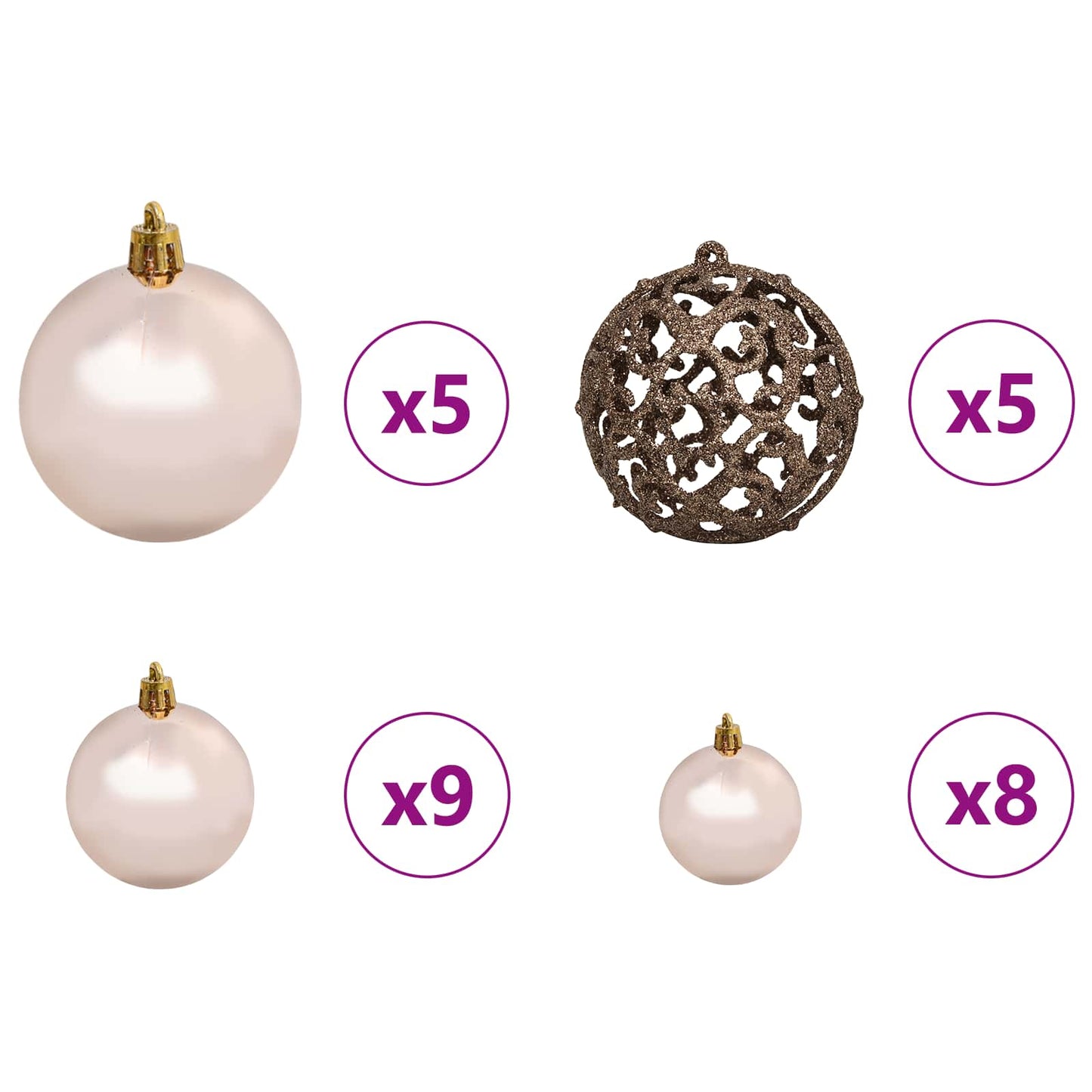 Artificial Christmas Tree White 31.50 x 31.50 x 59.06 in