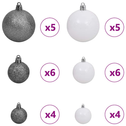 Artificial Christmas Tree White 31.50 x 31.50 x 59.06 in