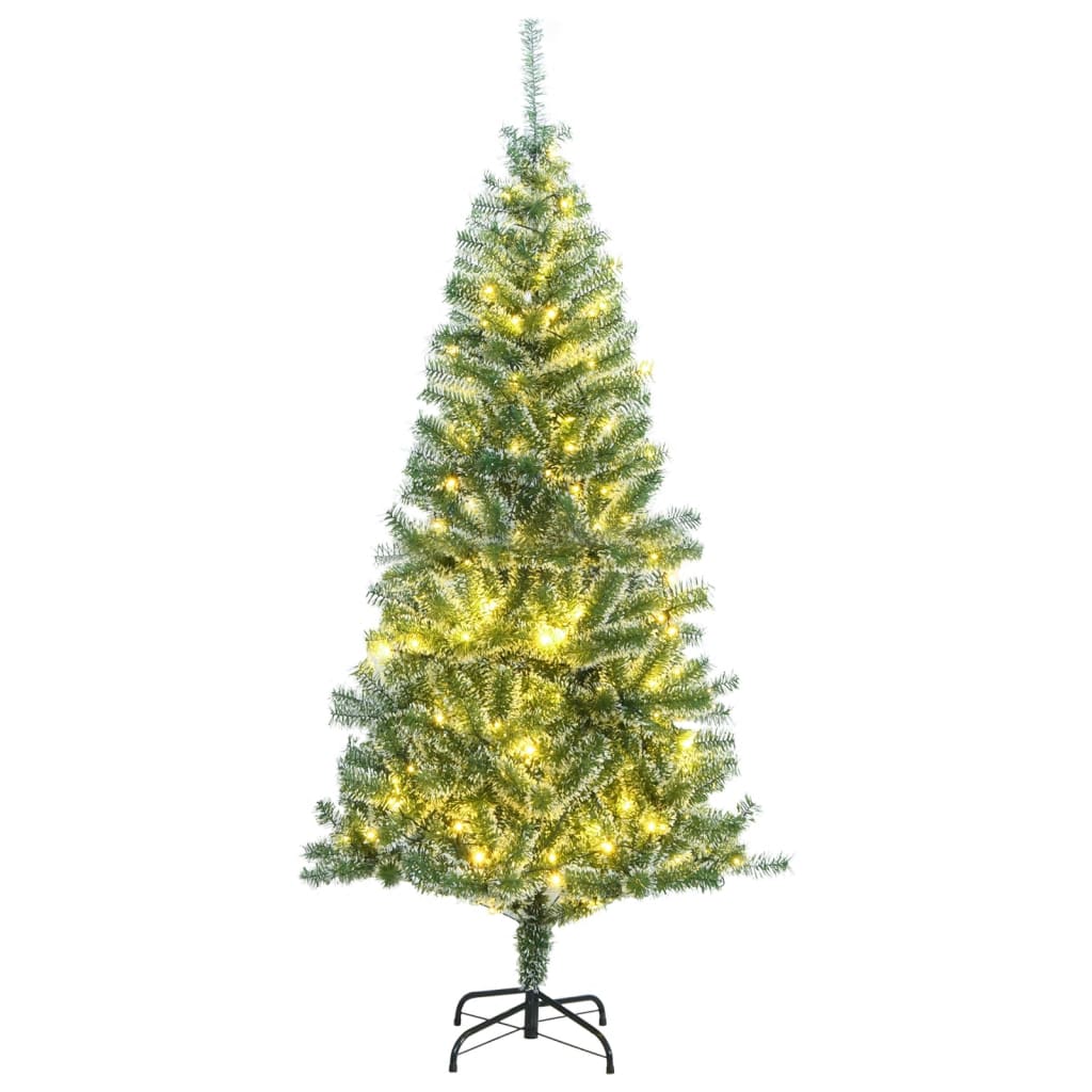 Artificial Christmas Tree 300 LEDs & Flocked Snow 70.9"