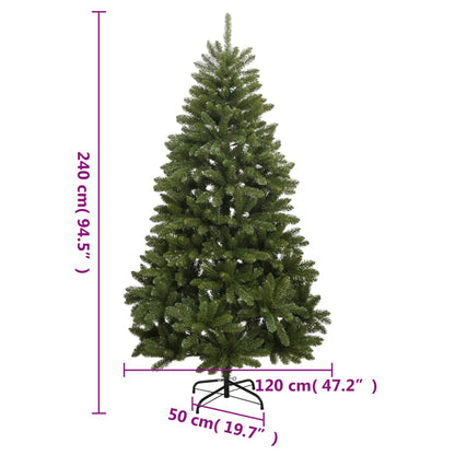 Artificial Hinged Christmas Tree 300 LEDs 94.5"