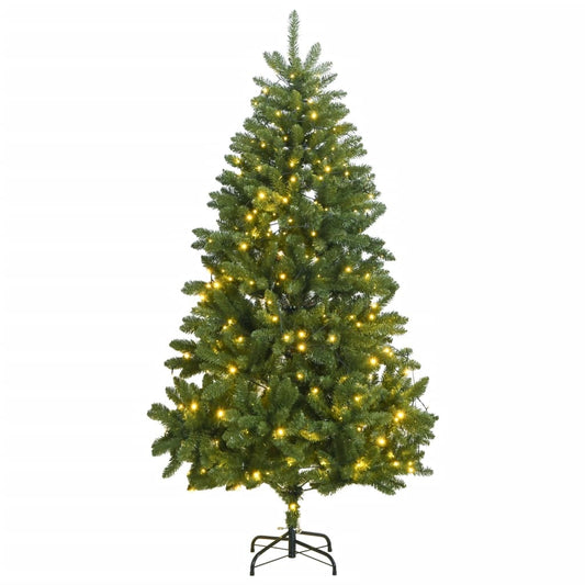 Artificial Hinged Christmas Tree 300 LEDs 118.1"