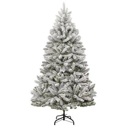 Artificial Hinged Christmas Tree 300 LEDs & Flocked Snow 70.9"