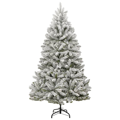 Artificial Hinged Christmas Tree 300 LEDs & Flocked Snow 106.3"