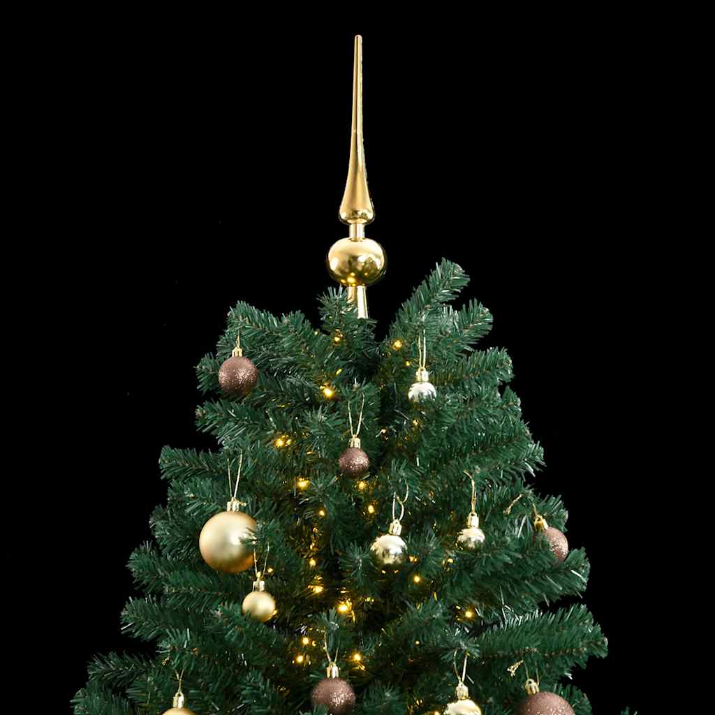 Artificial Hinged Christmas Tree 300 LEDs & Ball Set 70.9"