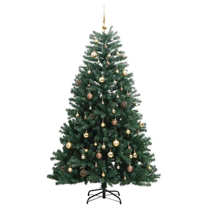 Artificial Hinged Christmas Tree 300 LEDs & Ball Set 70.9"