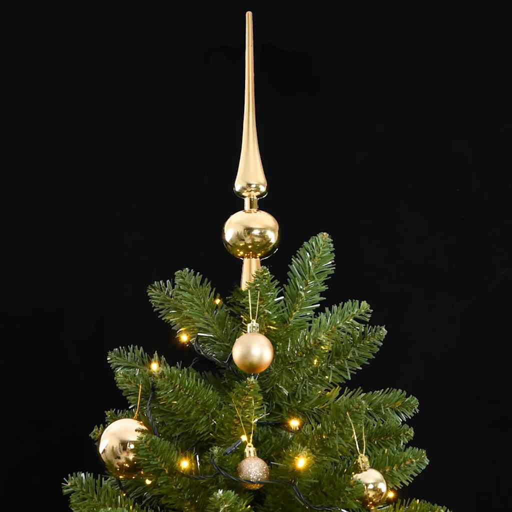 Artificial Hinged Christmas Tree 300 LEDs & Ball Set 106.3"