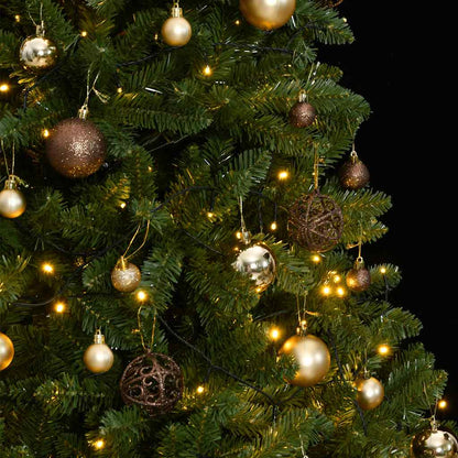 Artificial Hinged Christmas Tree 300 LEDs & Ball Set 106.3"