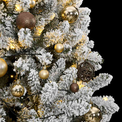 Artificial Hinged Christmas Tree 300 LEDs & Ball Set 106.3"