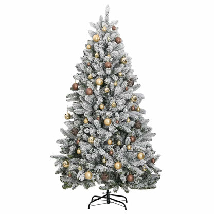 Artificial Hinged Christmas Tree 300 LEDs & Ball Set 106.3"