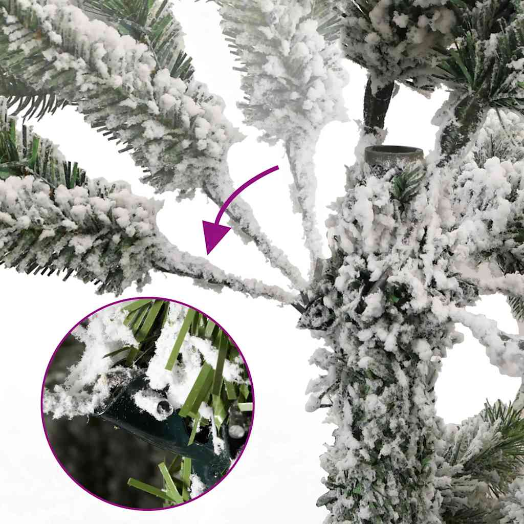 Artificial Hinged Christmas Tree 300 LEDs & Ball Set 106.3"