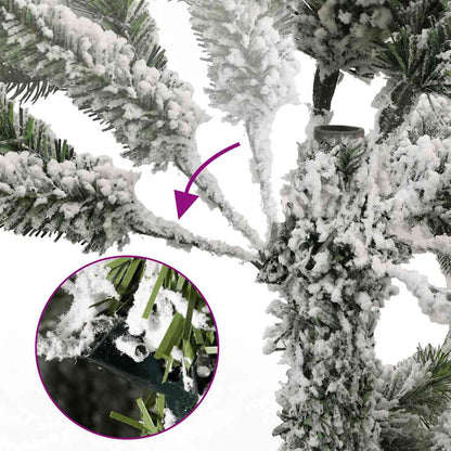 Artificial Hinged Christmas Tree 300 LEDs & Ball Set 106.3"