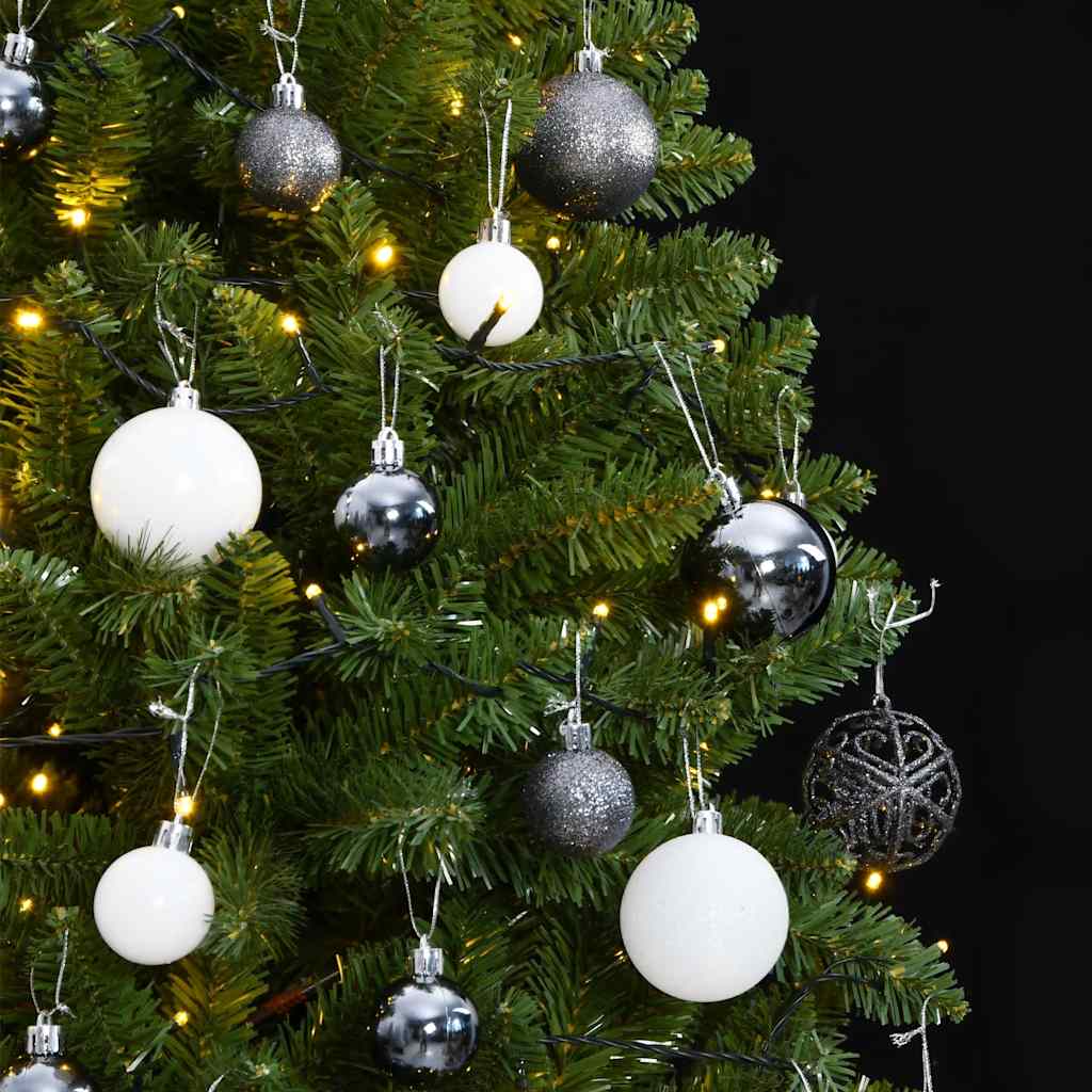 Artificial Hinged Christmas Tree 300 LEDs & Ball Set 106.3"