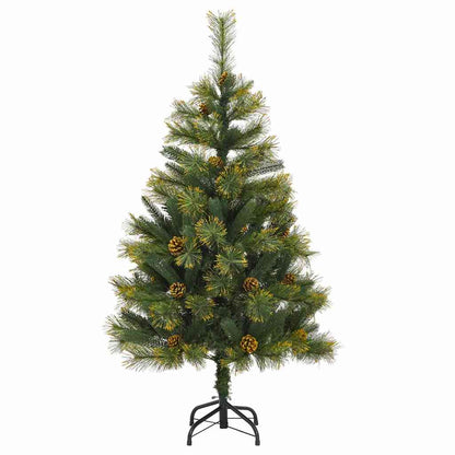 Artificial Hinged Christmas Tree Green PVC, PE, Metal Medium