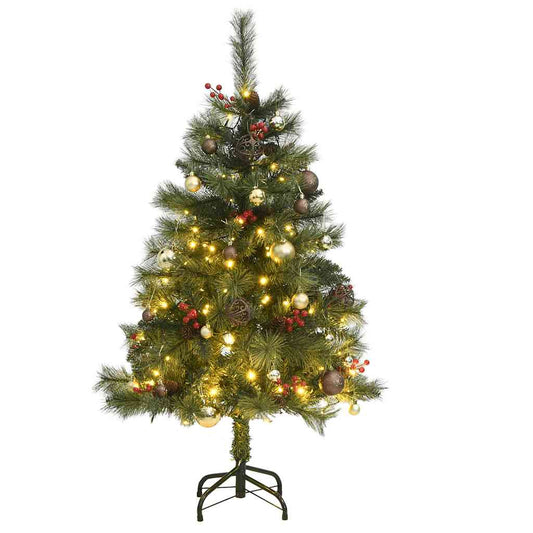 Artificial Hinged Christmas Tree Green PVC Medium Foldable
