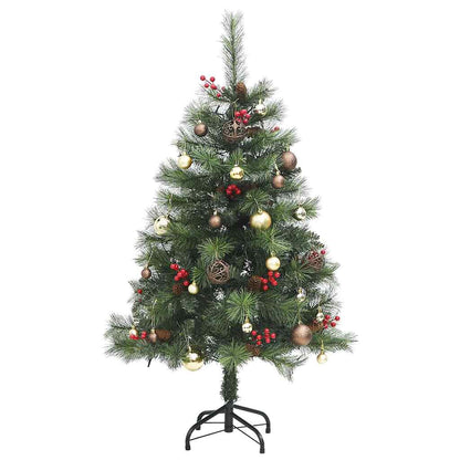 Artificial Hinged Christmas Tree Green PVC Medium Foldable