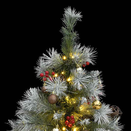 Artificial Hinged Christmas Tree 150 LEDs & Ball Set 47.2"