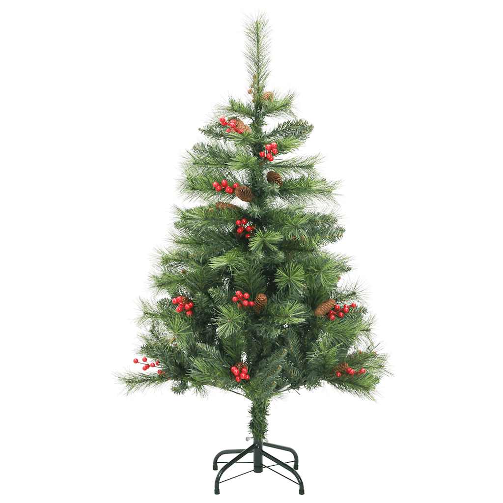 Artificial Hinged Christmas Tree 150 LEDs & Ball Set 59.1"