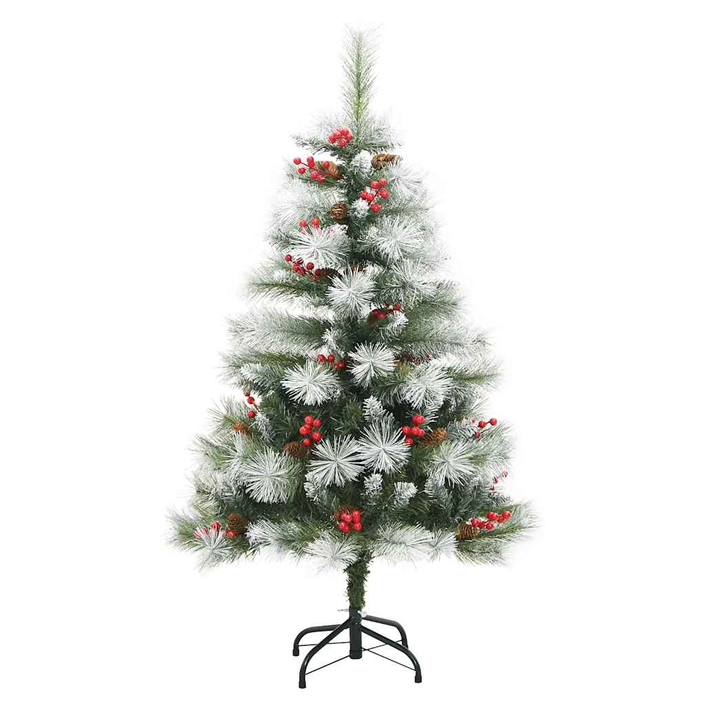 Artificial Hinged Christmas Tree 150 LEDs & Ball Set 47.2"