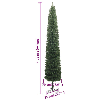 Slim Christmas Tree 300 LEDs 118.1"
