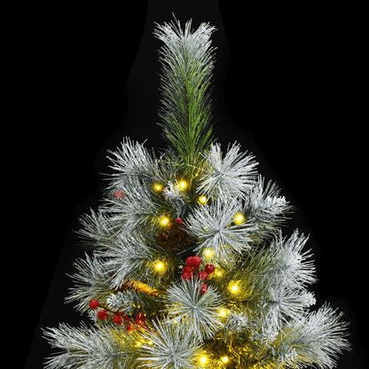 Artificial Hinged Christmas Tree 300 LEDs 94.5"