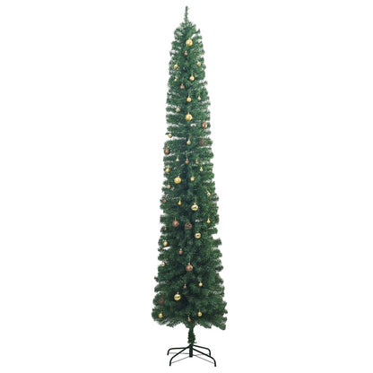 Slim Christmas Tree 300 LEDs & Ball Set 118.1"