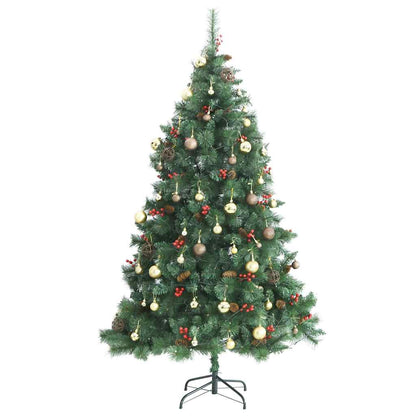 Artificial Hinged Christmas Tree 300 LEDs & Ball Set 70.9"