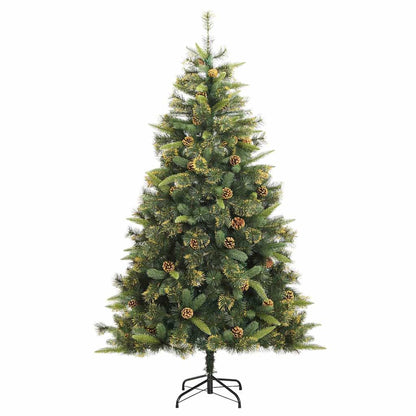 Artificial Hinged Christmas Tree 300 LEDs & Ball Set 82.7"