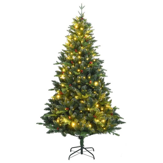 Artificial Hinged Christmas Tree Green PVC 5ft