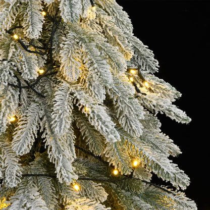 Artificial Christmas Tree White with flocked snow Polyethylene, Metal