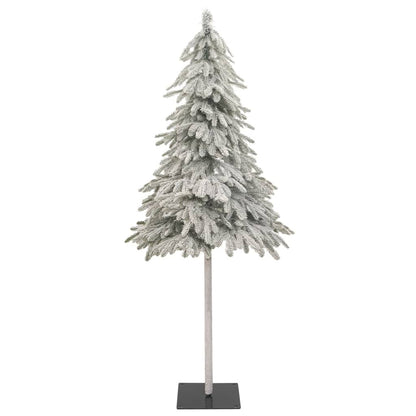 Artificial Christmas Tree White with flocked snow Polyethylene, Metal