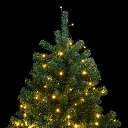 Artificial Hinged Christmas Tree 150 LEDs 59.1"