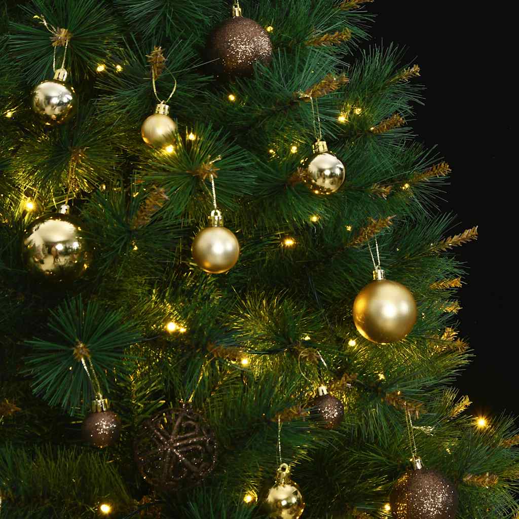 Artificial Hinged Christmas Tree 150 LEDs & Ball Set 59.1"