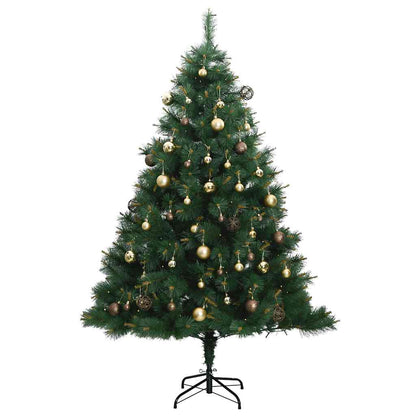 Artificial Hinged Christmas Tree 150 LEDs & Ball Set 59.1"