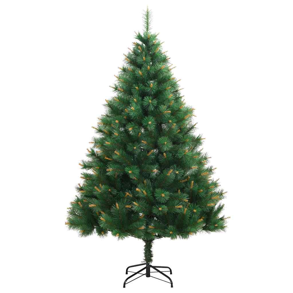 Artificial Hinged Christmas Tree 150 LEDs & Ball Set 59.1"