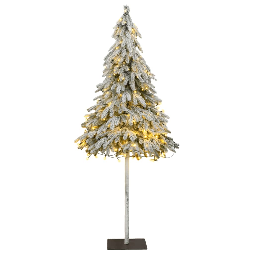 Artificial Christmas Tree White Polyethylene, Metal 71 in tall