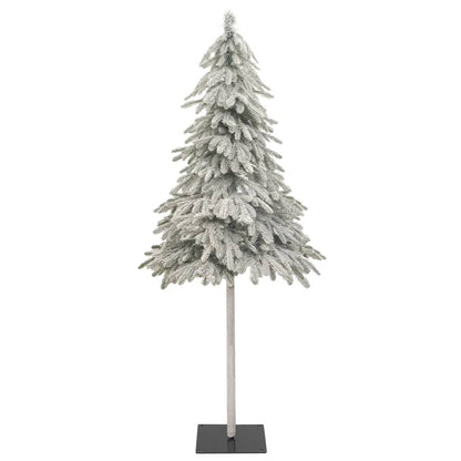 Artificial Christmas Tree White Polyethylene, Metal 71 in tall