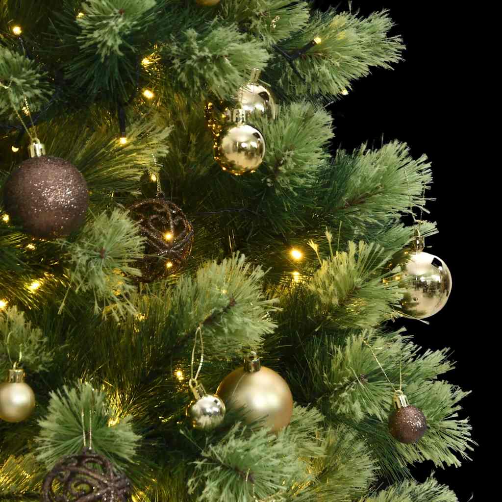 Artificial Hinged Christmas Tree 300 LEDs & Ball Set 70.9"