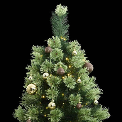 Artificial Hinged Christmas Tree 300 LEDs & Ball Set 70.9"
