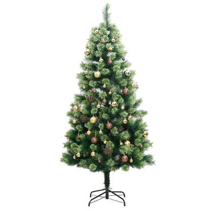 Artificial Hinged Christmas Tree 300 LEDs & Ball Set 70.9"