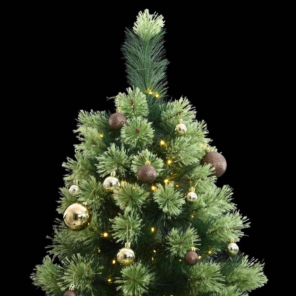 Artificial Hinged Christmas Tree 300 LEDs & Ball Set 82.7"