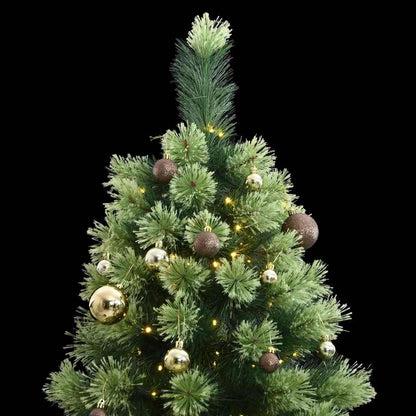 Artificial Hinged Christmas Tree 300 LEDs & Ball Set 82.7"